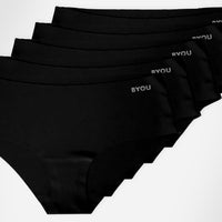 BYOU Seamless Hipster 5-pack - Svart