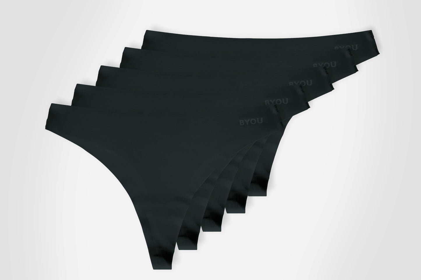 BYOU Seamless Thong 5-pack - Sort